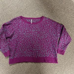 Free people cropped off the shoulder sweater